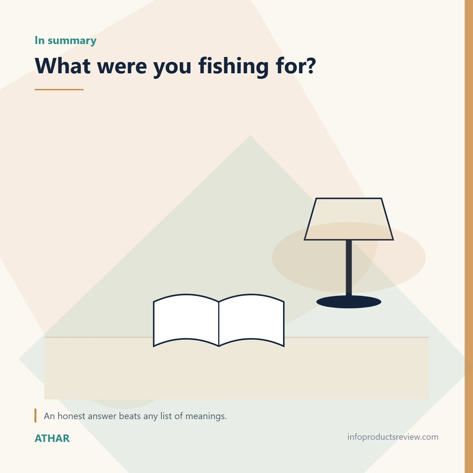 Quiet drawing of a book and a lamp suggesting reflection