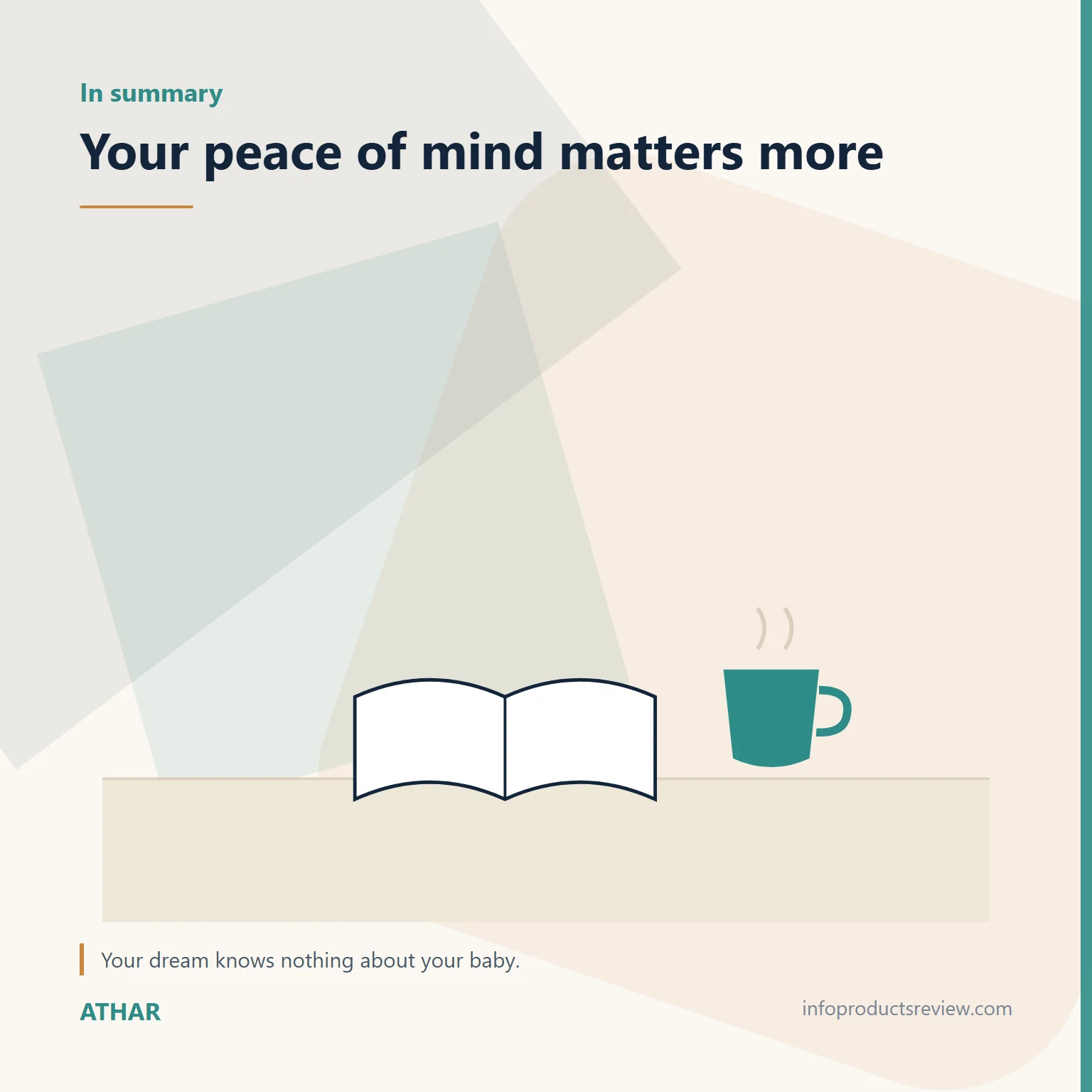 Dreaming of Gold While Pregnant: What the Sources Say and What a Dream Can't Tell You 15 Quiet drawing of a book and a cup suggesting calm