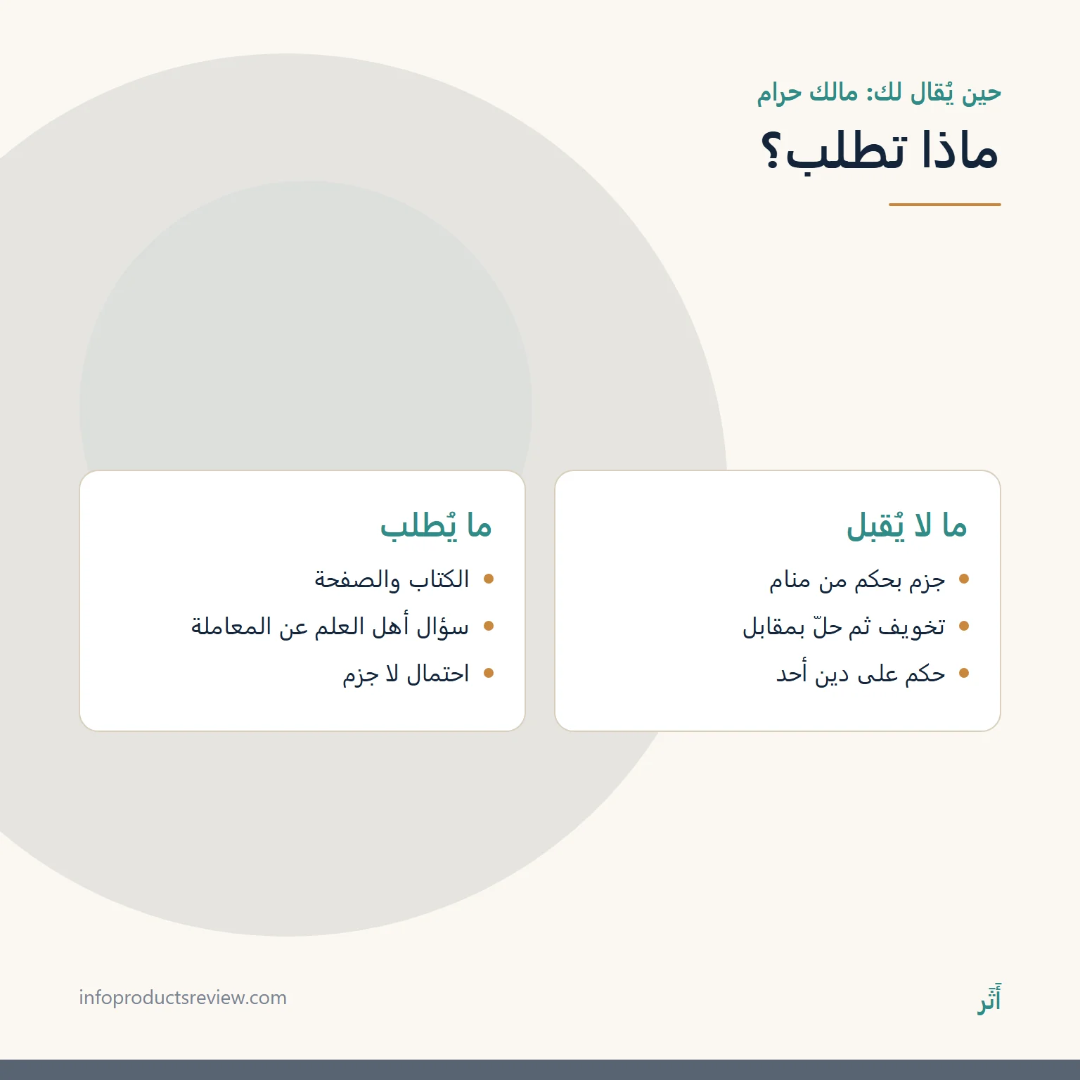 مقارنة بين ما يُرفض وما يُطلب حين يُقال إن الحلم دليل على حرام