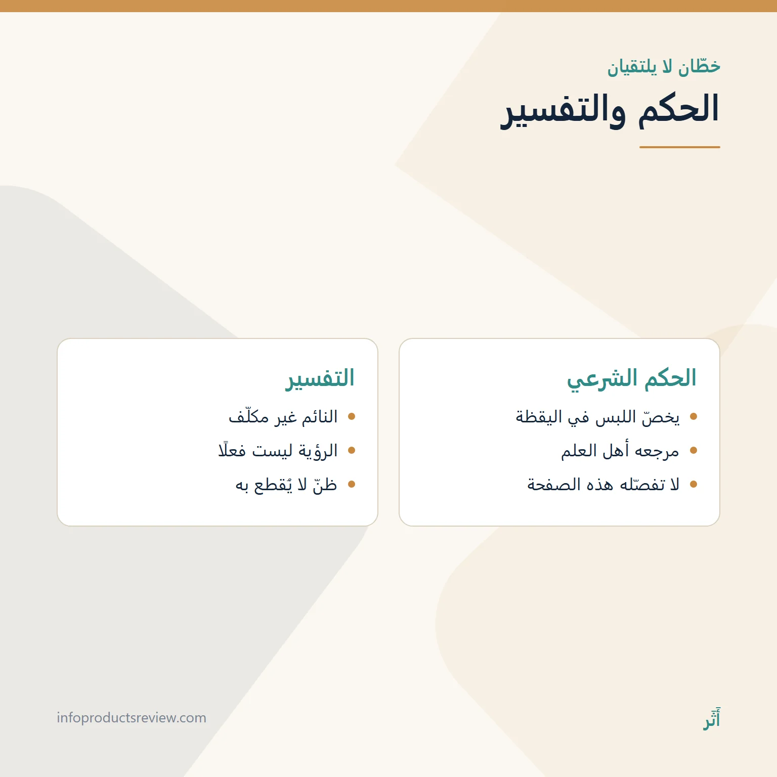 خاتم الذهب في المنام للرجل: الصناعة والفصّ والختم وما لا يدلّ عليه 5 مقارنة بين الحكم الشرعي وتعبير الرؤيا في مسألة خاتم الذهب