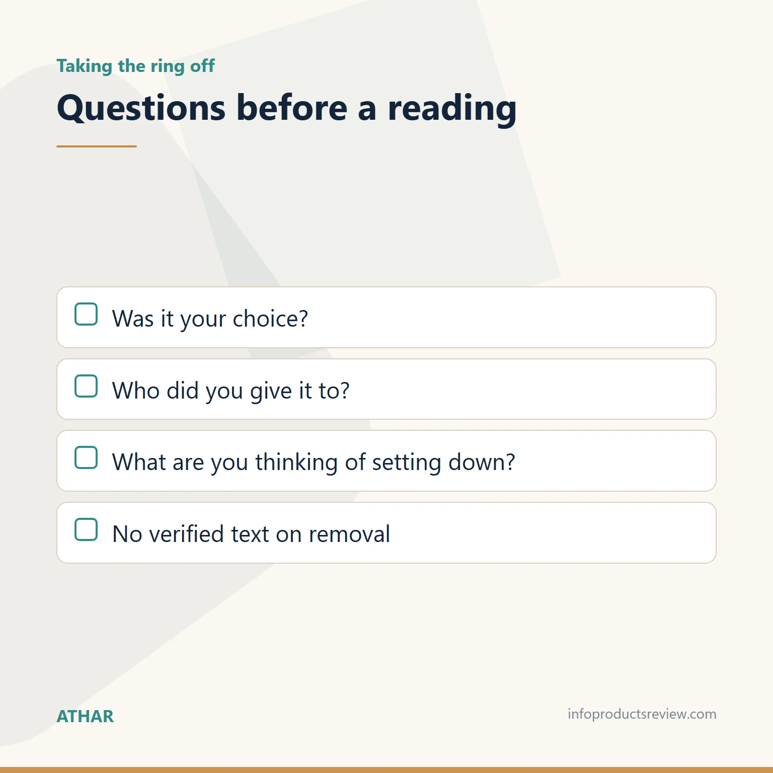 A Gold Ring in a Man's Dream: Making, Stone, Sealing and What It Can't Tell You 8 Checklist for reading a dream of taking a ring off