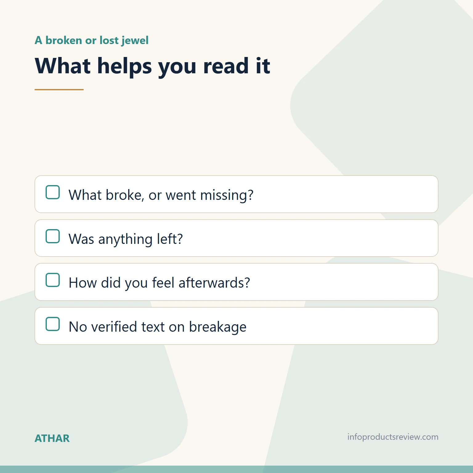 Pearls and Gems in a Dream: Speech and Knowledge, Not a Promise of Wealth 8 Checklist for reading a dream of a broken or lost jewel