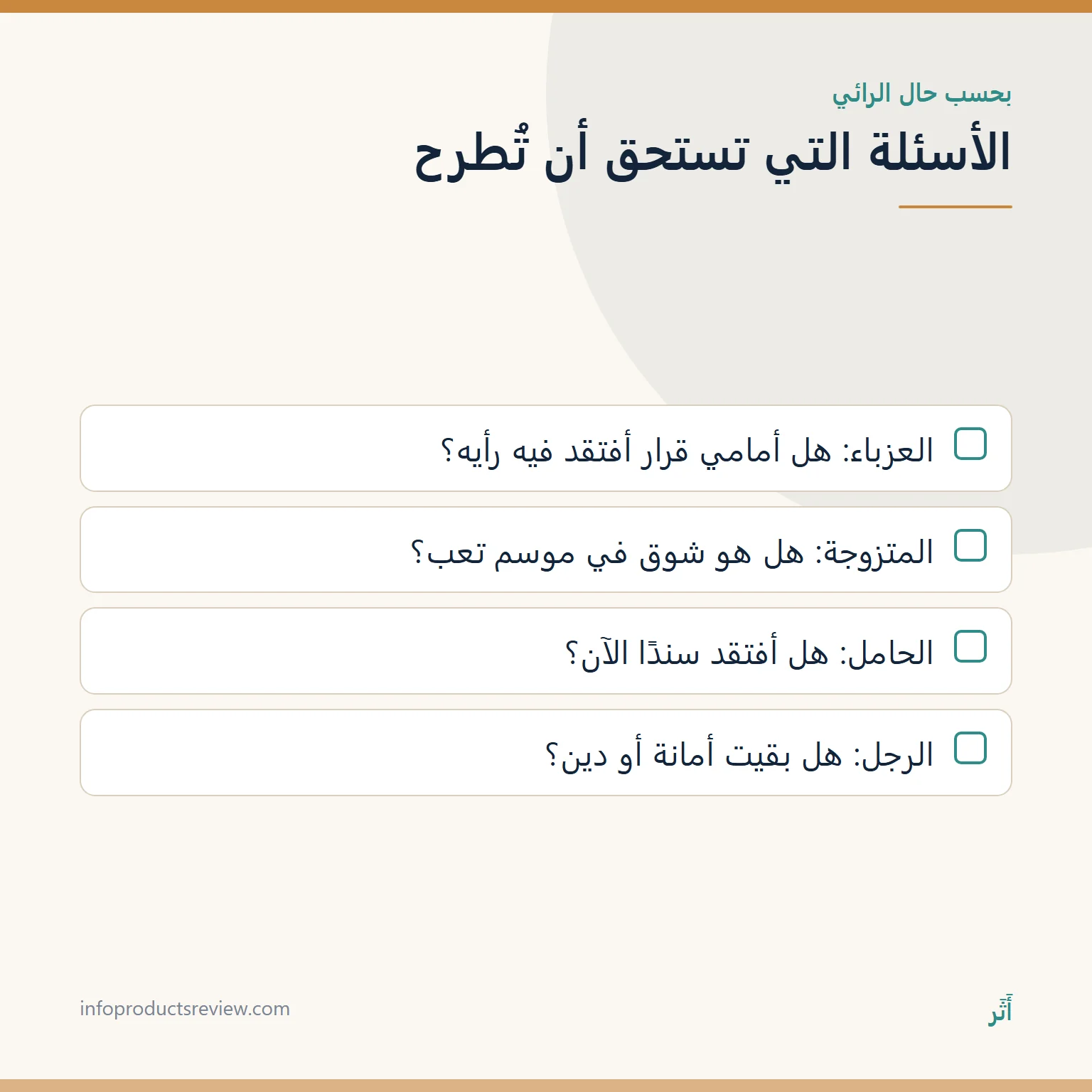 قائمة بالأسئلة التي تستحق أن تُطرح في رؤية الميت بحسب حال الرائي
