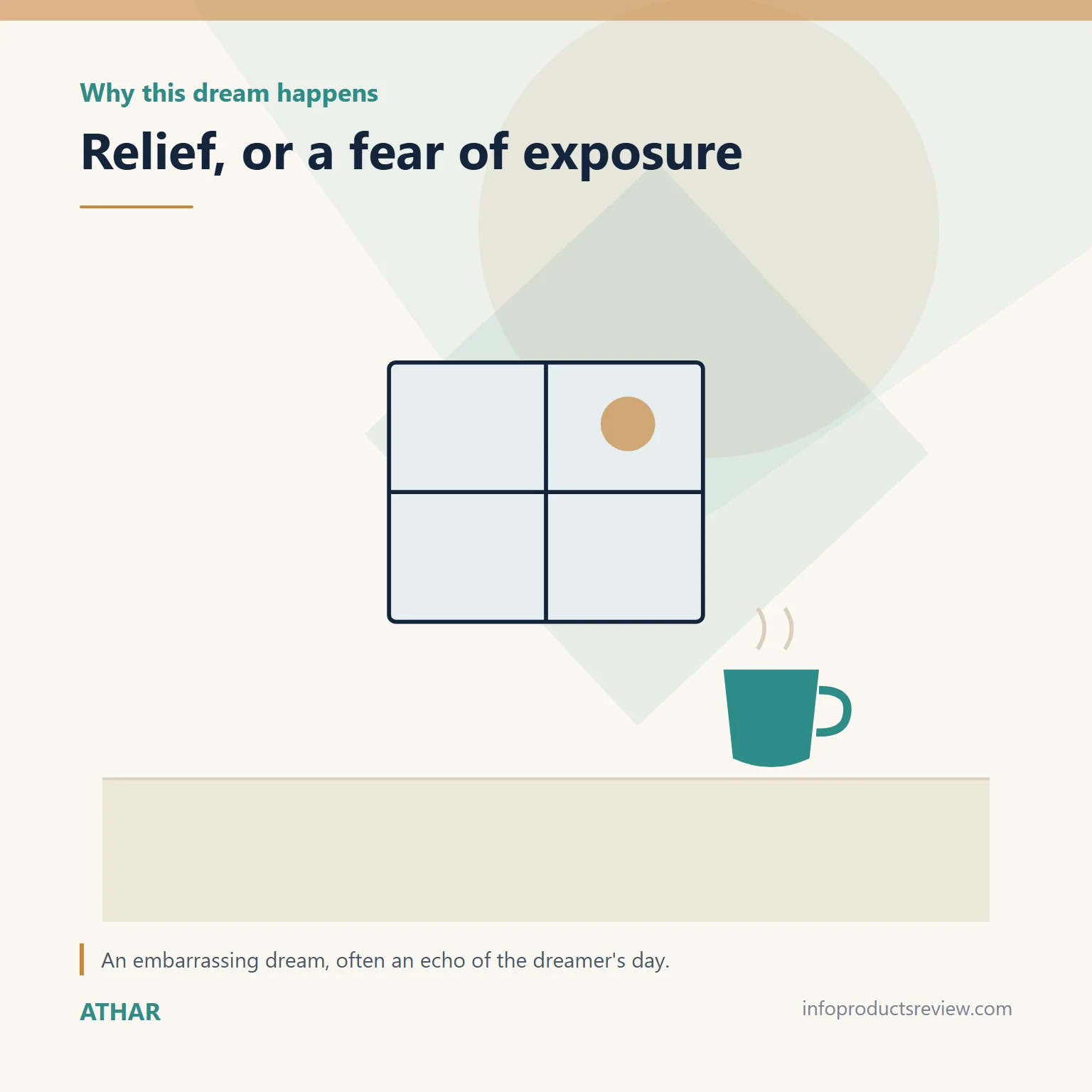Quiet drawing of a window and a cup suggesting privacy and relief