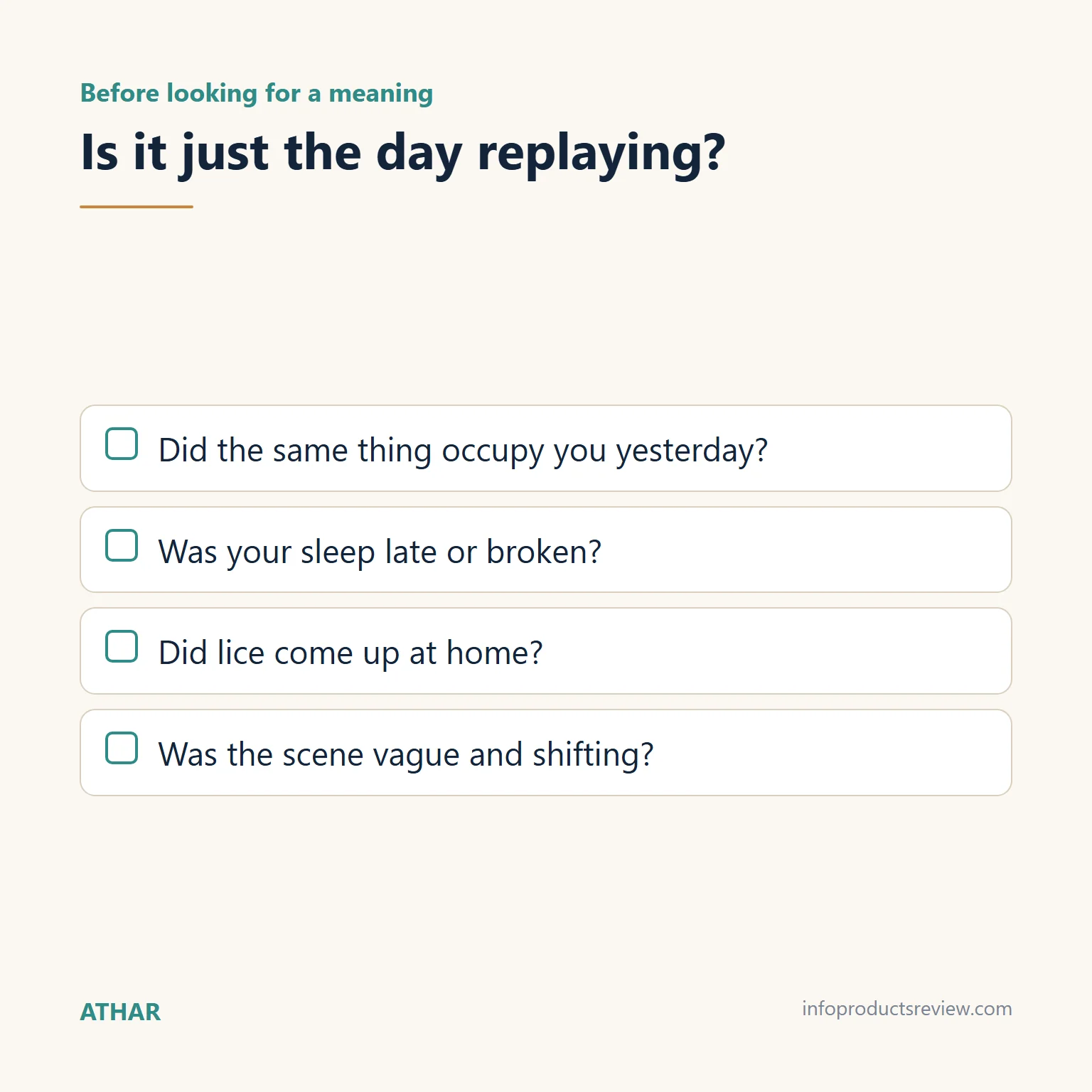 Dreaming About Lice as a Married Woman: A Clear Context-Based Guide 14 Checklist of questions for telling whether a lice dream is the day replaying