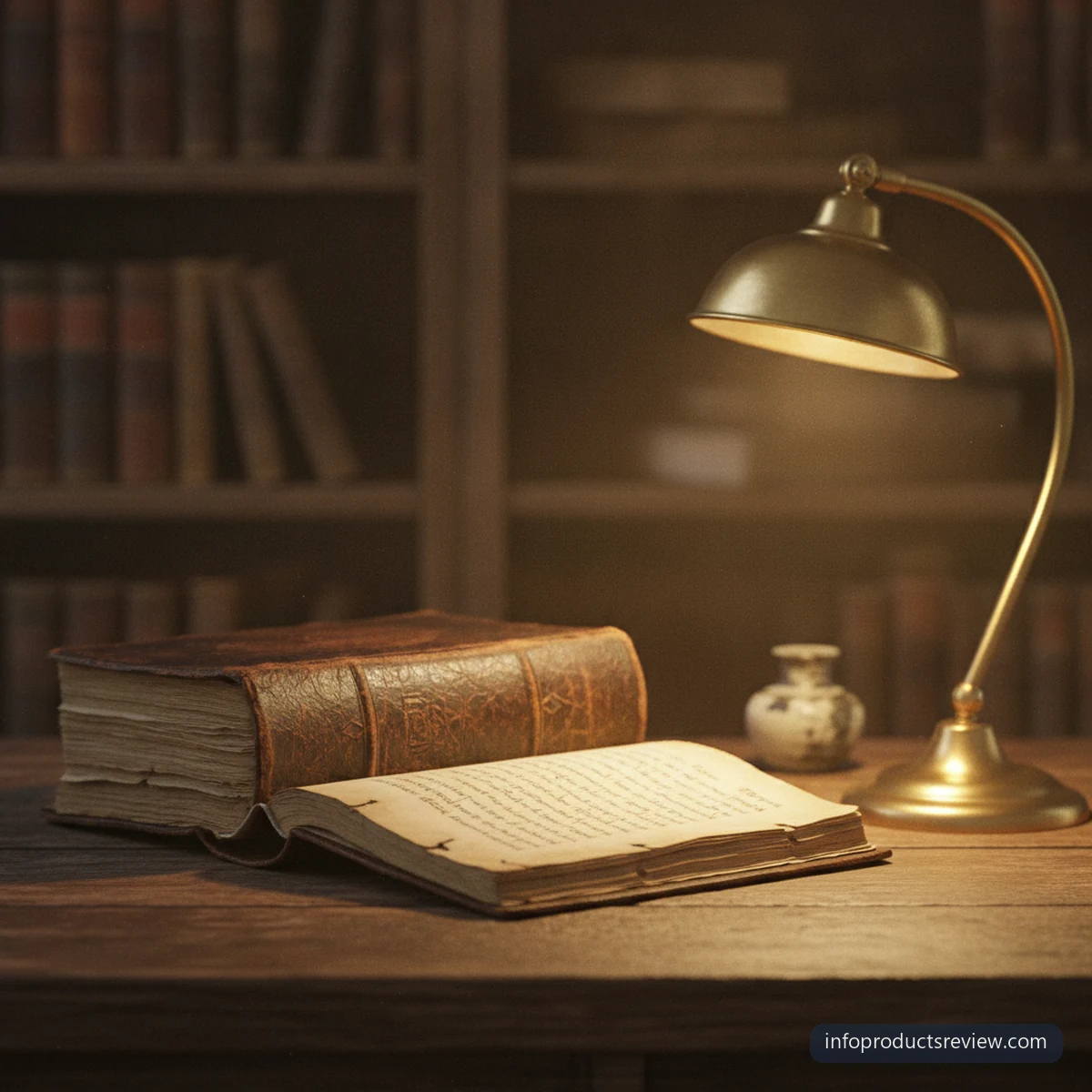 Snake Dream Meaning for a Single Woman: A Clear, Grounded Interpretation 14 An old open manuscript on a wooden table in warm lamplight
