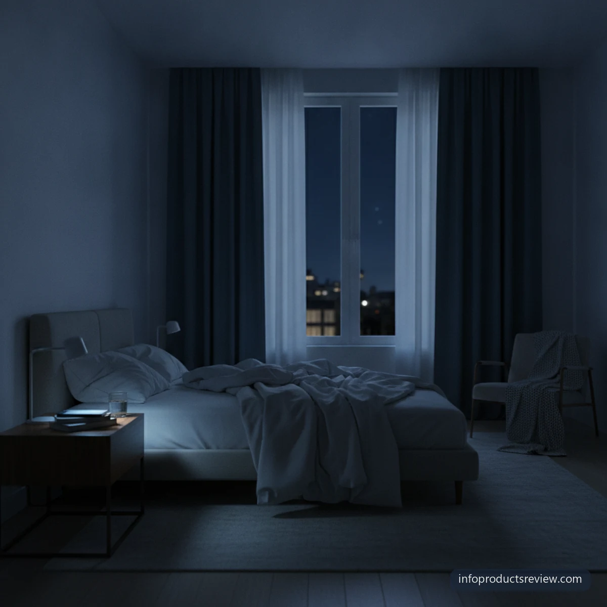 Snake Dream Meaning for a Single Woman: A Clear, Grounded Interpretation 15 An empty bedroom in the small hours with a phone glowing on the table