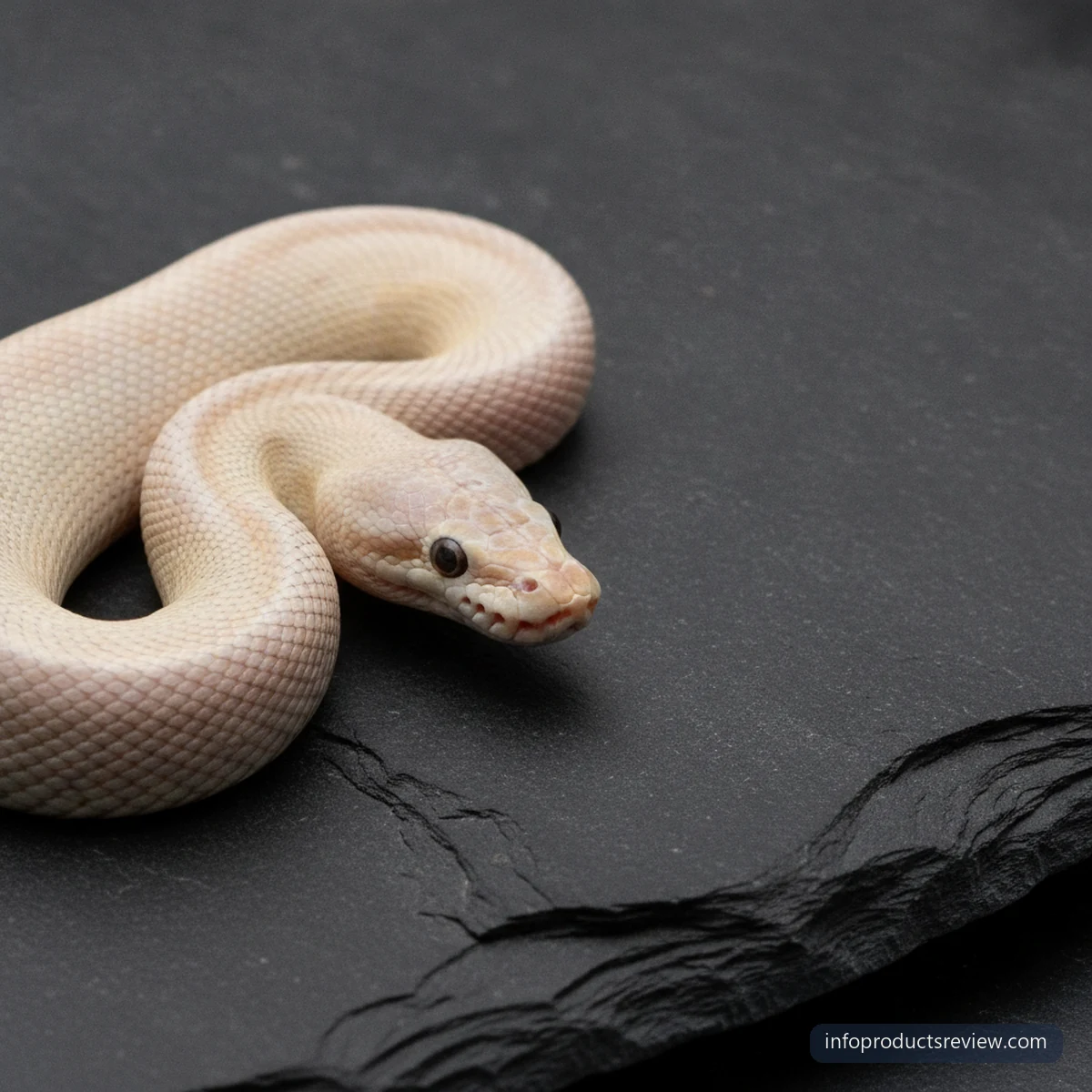 Snake Dream Meaning for a Single Woman: A Clear, Grounded Interpretation 16 A pale snake on dark stone in even lighting